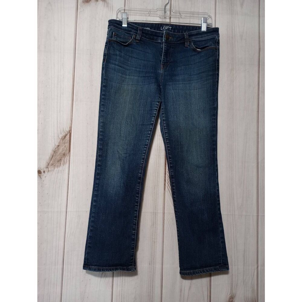 Ann Taylor Dark Blue Straight Leg Jeans